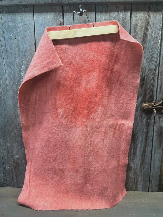 Hand Dyed Wool, Fat Quarter, DUSTY ROSE
