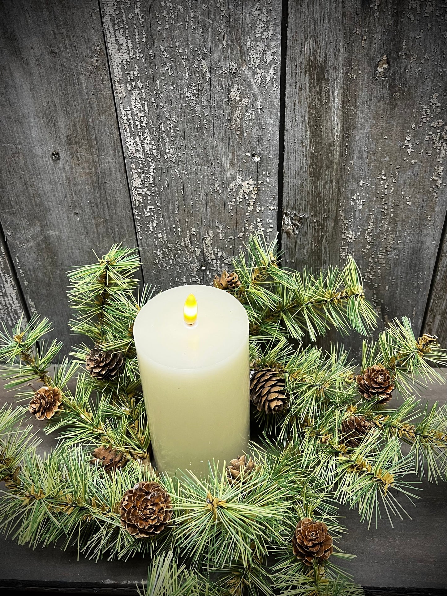 Candle Ring, 4.5", HOLIDAY PINE