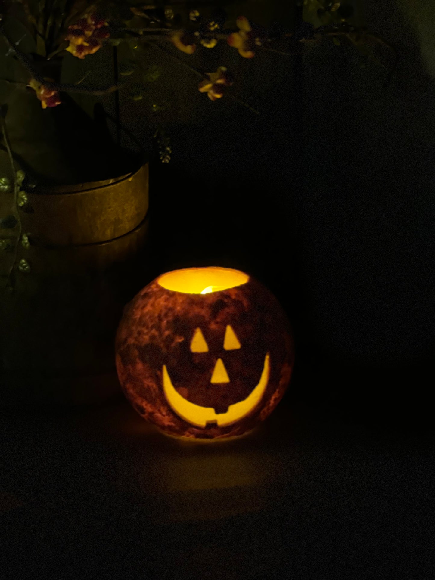 Candle, LED Round, JACK O'LANTERN