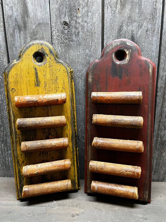 Candle Board, 14X6, BARN RED or MUSTARD