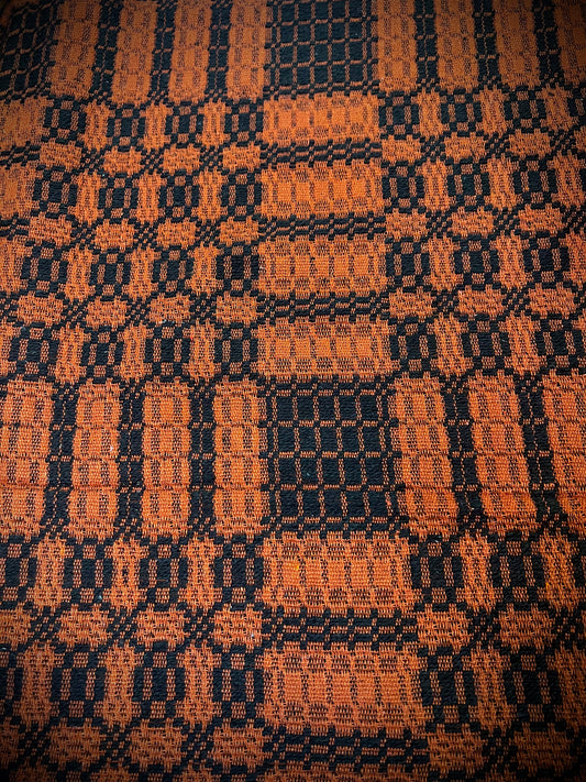 WESTBURY WEAVE, Pumpkin/Black