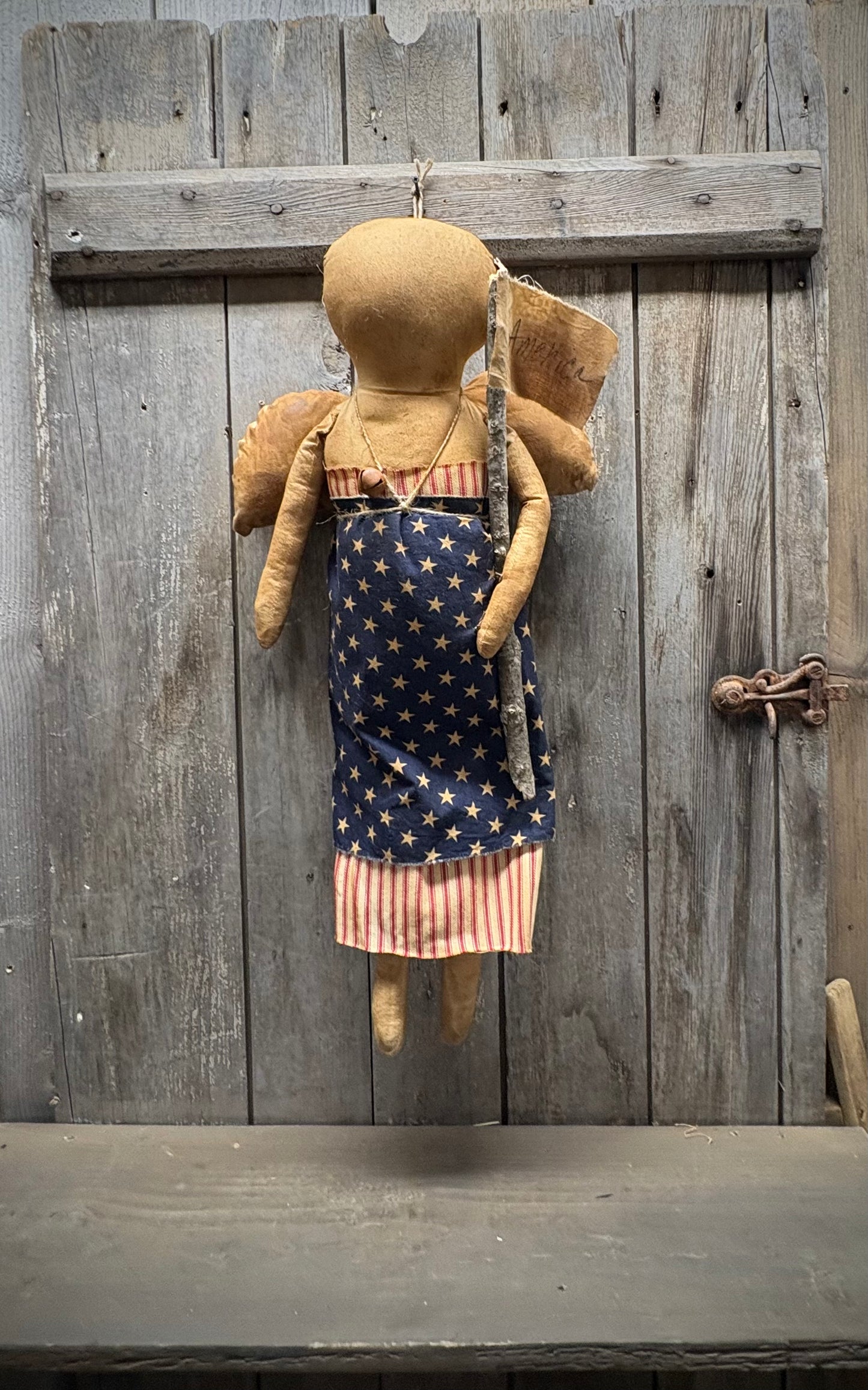 LIBERTY, 24", Angel w/ FLAG