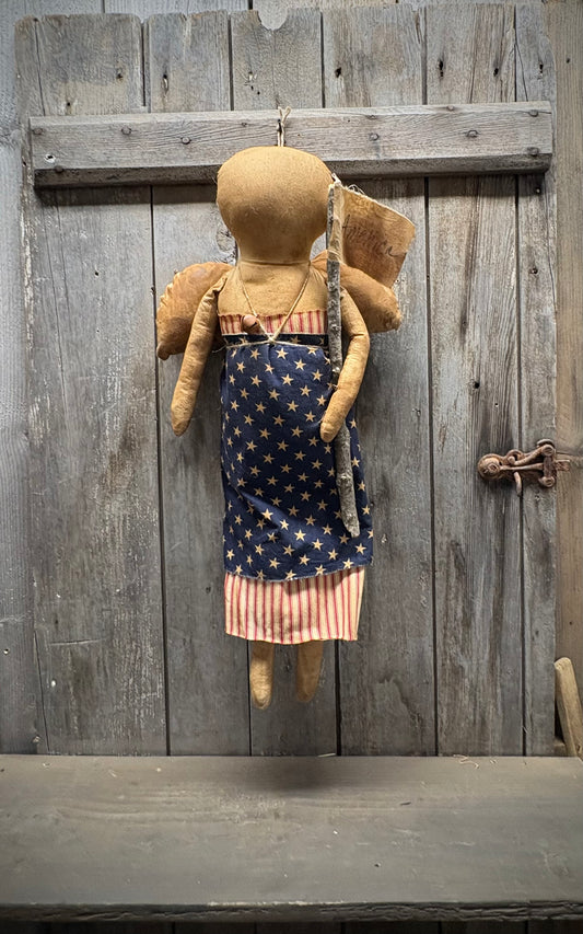 LIBERTY, 24", Angel w/ FLAG