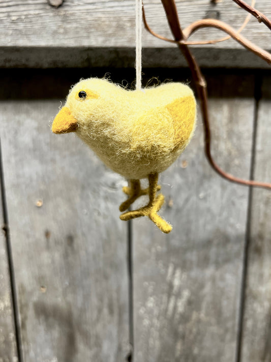 Ornament, Felt Mini, STANDING CHICKEN