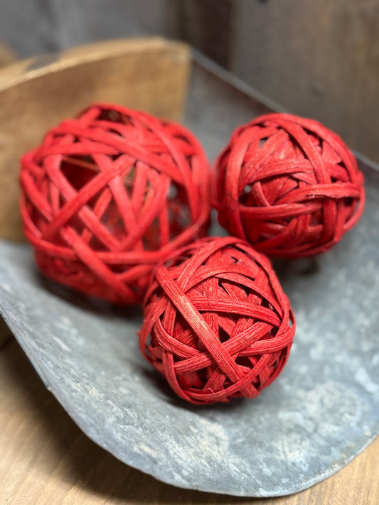 REED BALL, 3" or 4",  Red