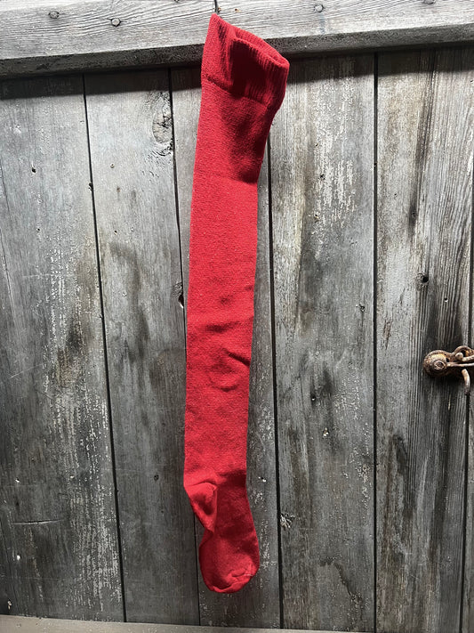 Stocking, Cotton, 27", RED