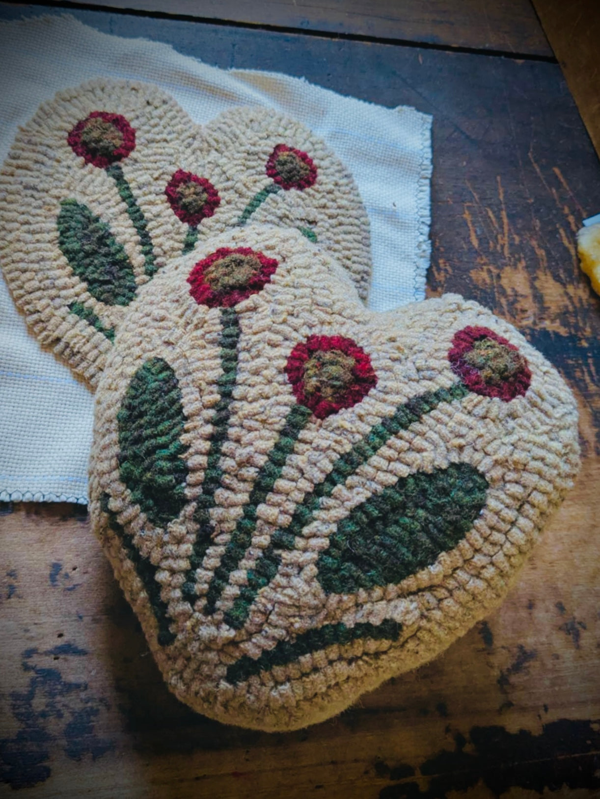 Class, SATURDAY 2/7 10am start, Rug Hooking, LOVE IN BLOOM