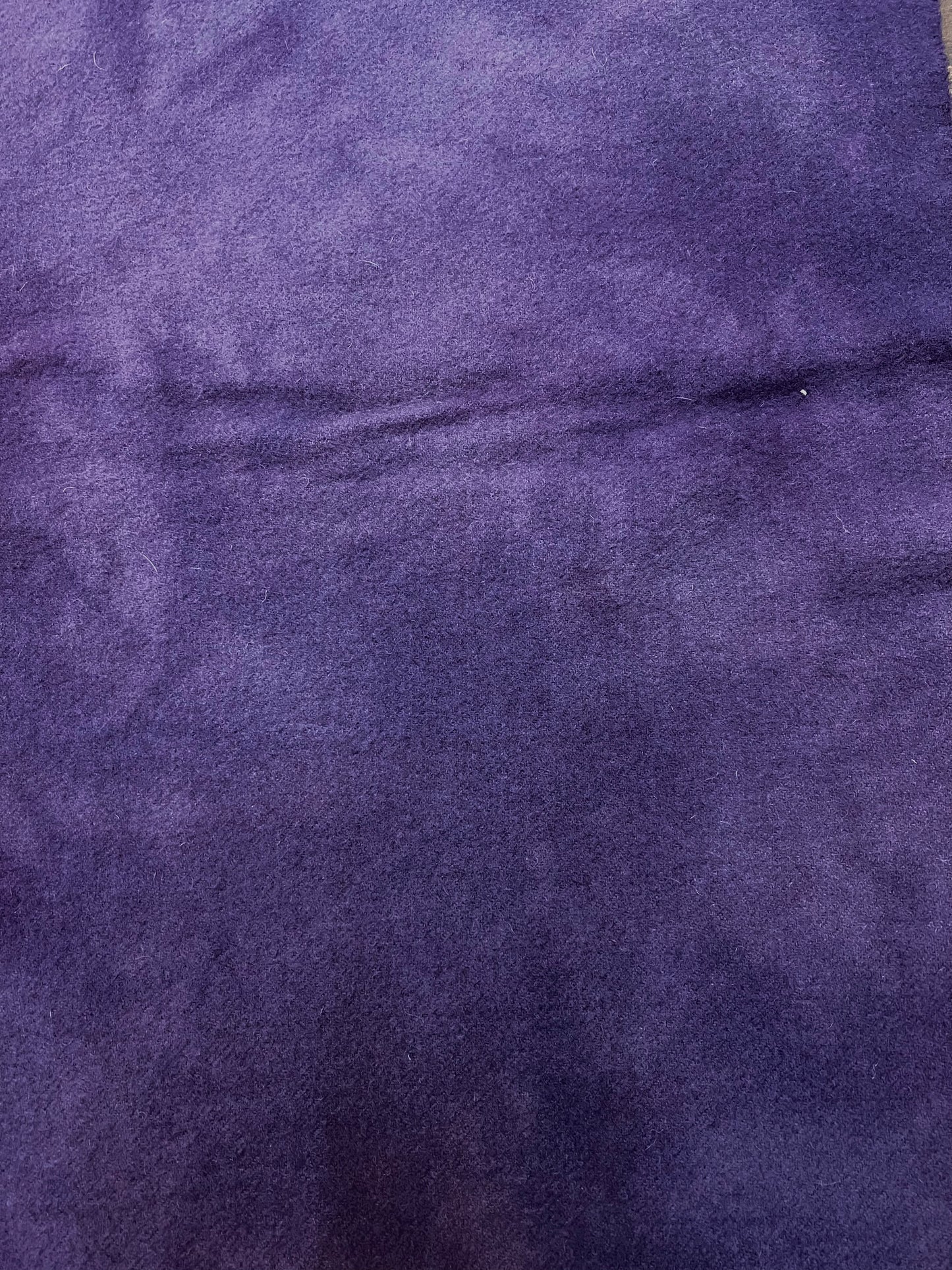 Hand Dyed Wool, Fat Quarter, WILD PURPLE ORCHID