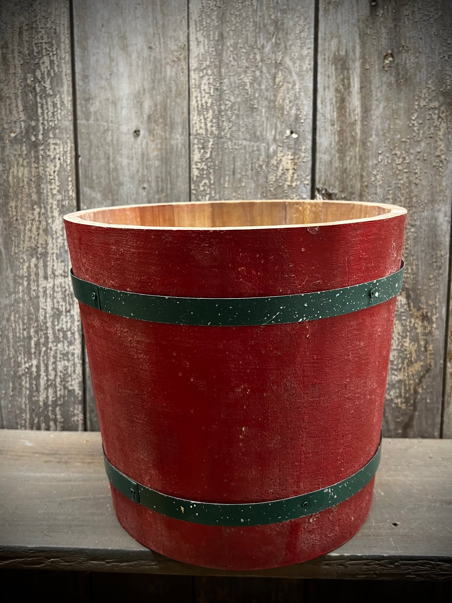 Barrel Bucket, HOLIDAY RED & GREEN