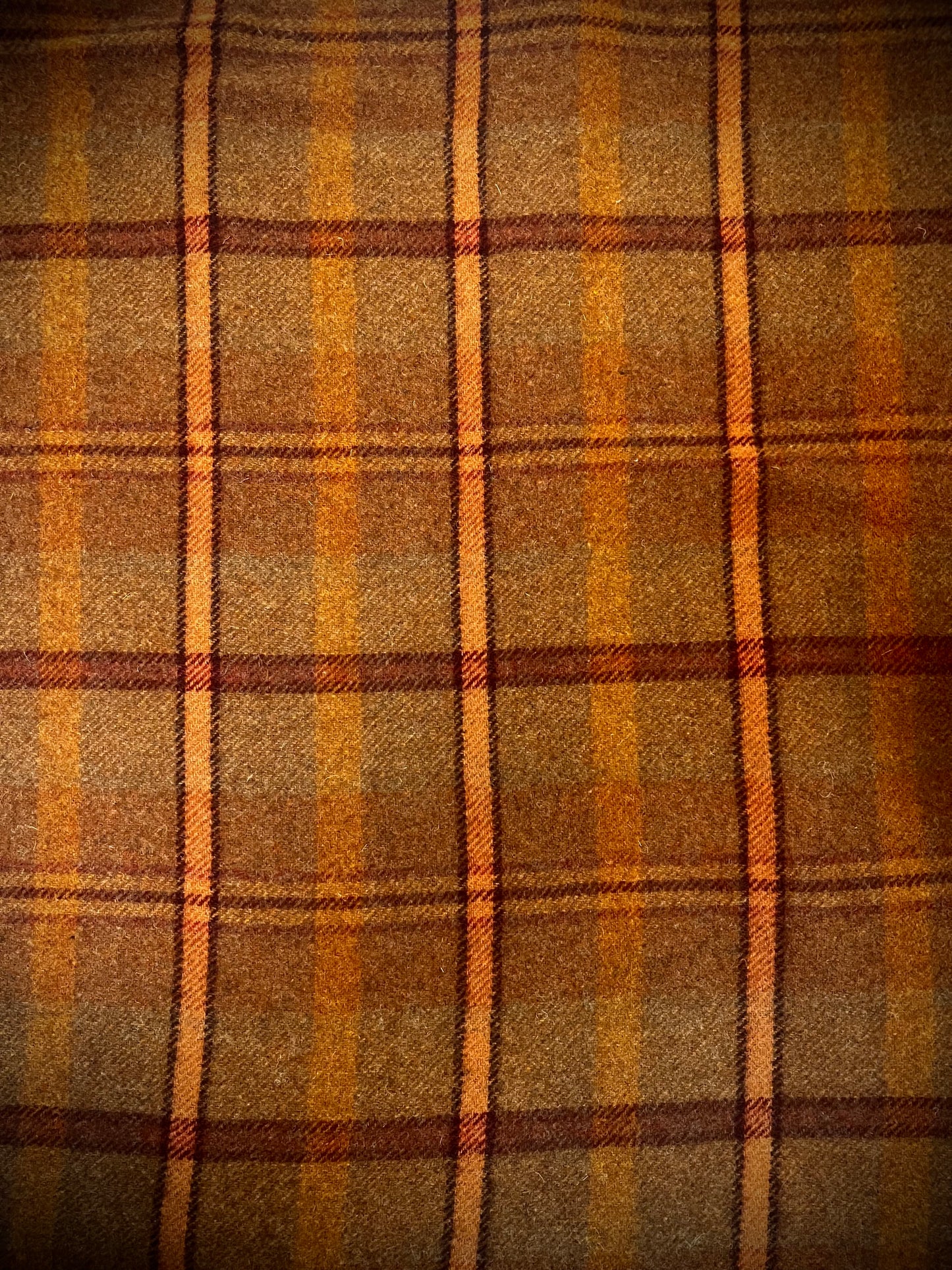 BIG ORANGE PLAID, Wool