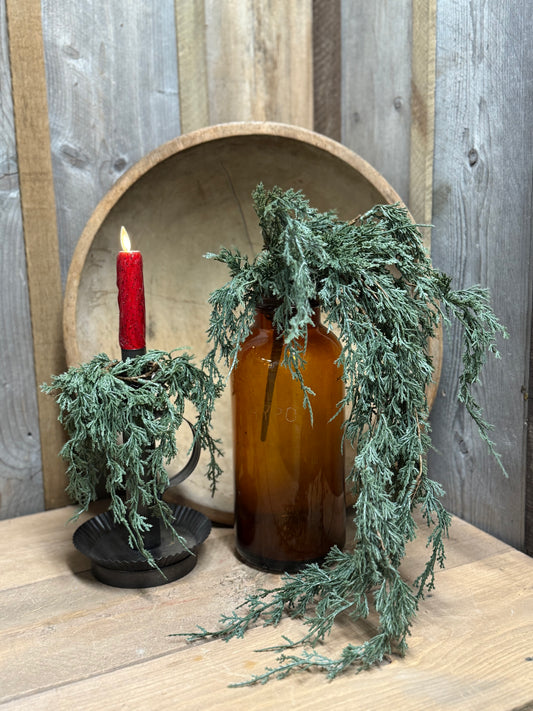 Dripping Garland, 17.5", DARK GREEN JUNIPER