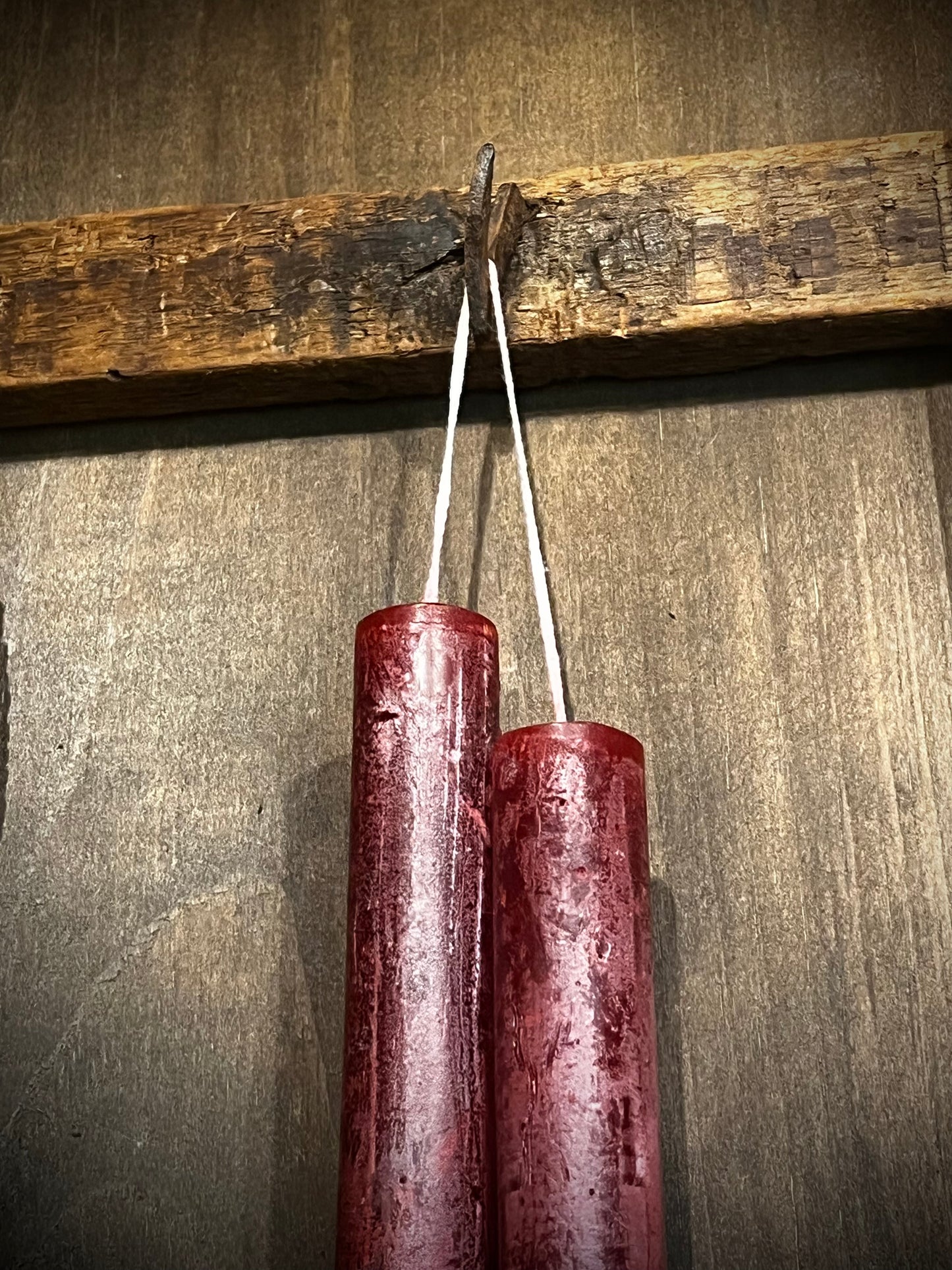 Taper Candle Set, Hanging, 12", WINE