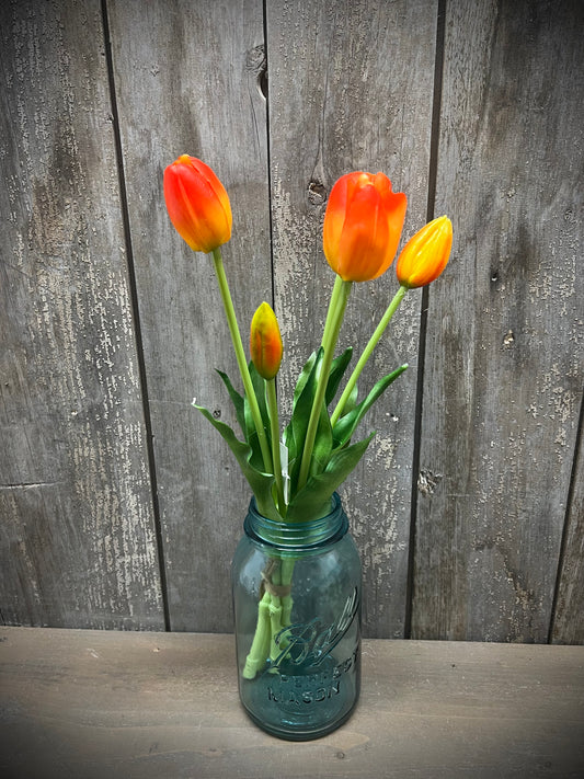 Bunch, Real Feel Tulips, TANGERINE