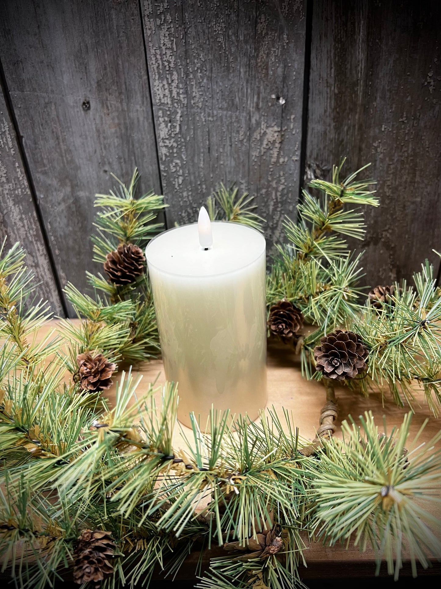 Candle Ring, 6.5", HOLIDAY PINE