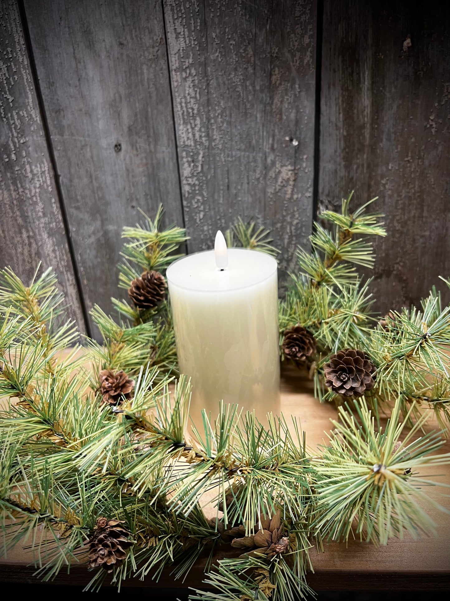 Candle Ring, 6.5", HOLIDAY PINE