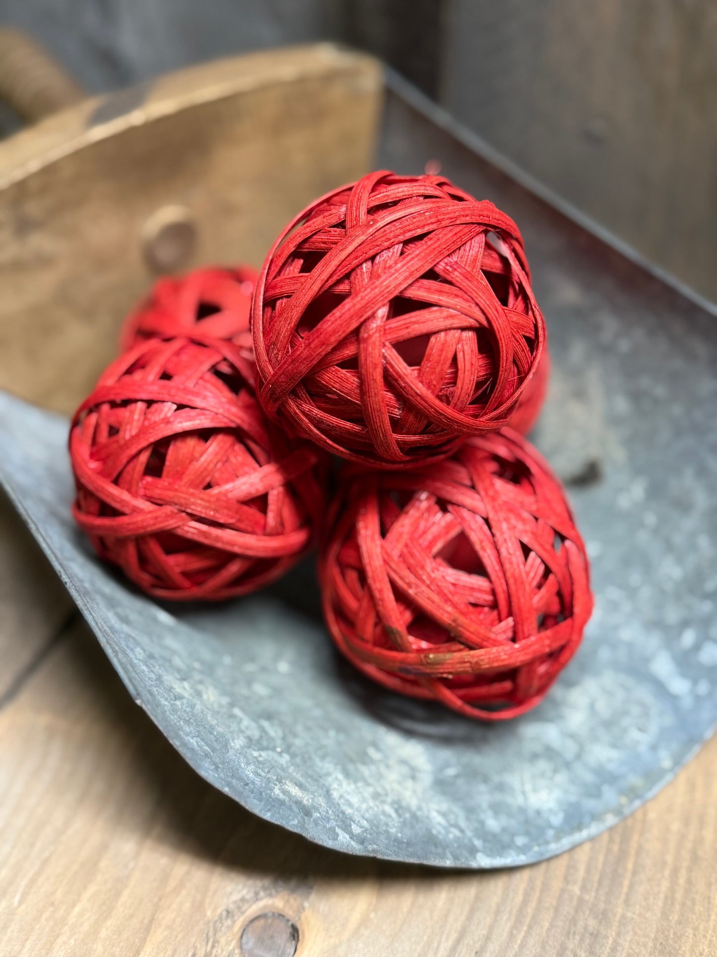 REED BALL, 3" or 4",  Red