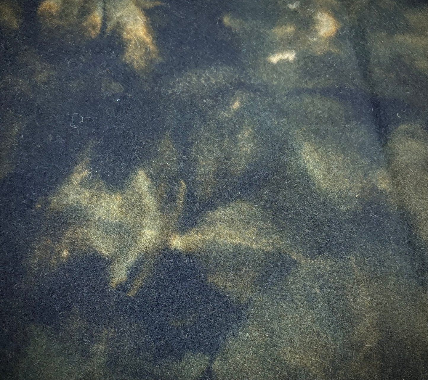 Hand Dyed Wool, 11.5” x 56”, MIDNIGHT SHADOW