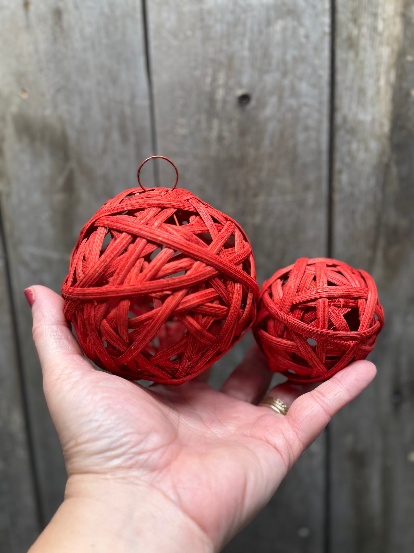 REED BALL, 3" or 4",  Red