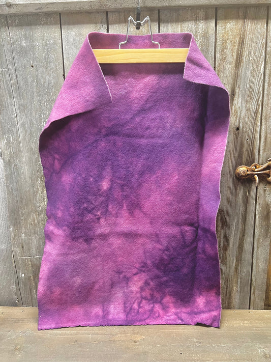 Hand Dyed Wool, Fat Quarter, PURPLE BERRY