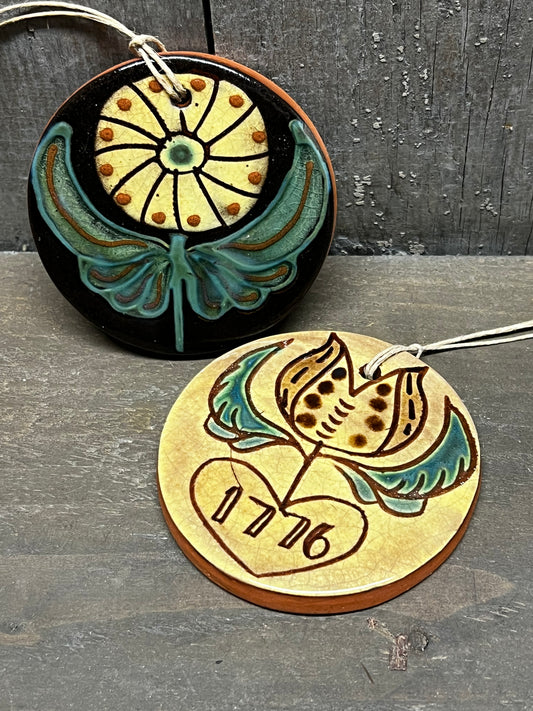 Ornament, Redware, ROUND