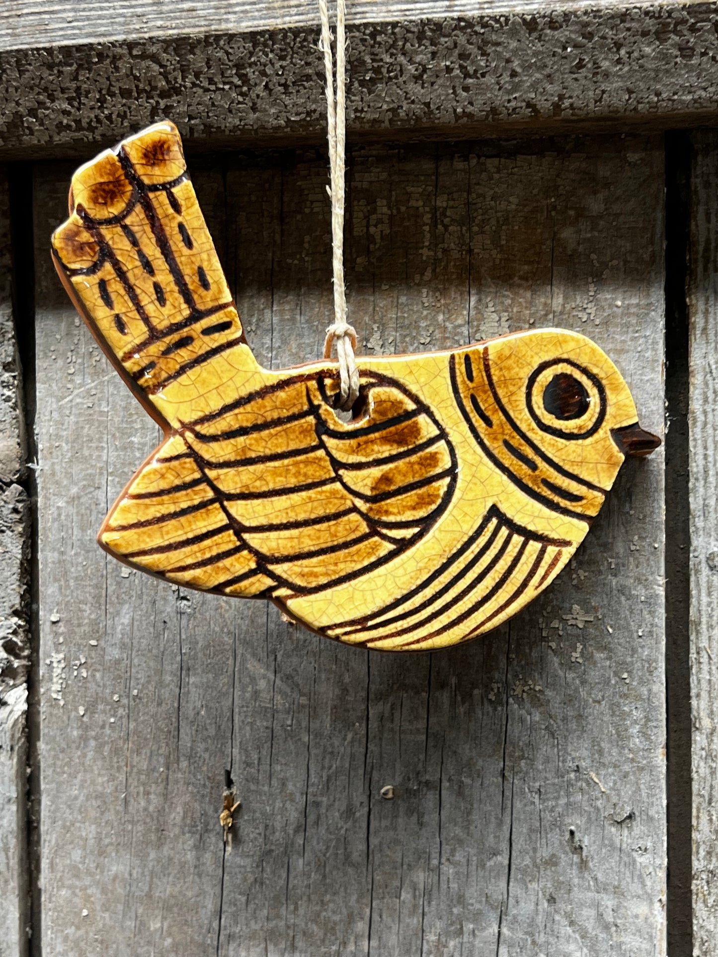 Ornament, Redware, OH, MY BIRD!
