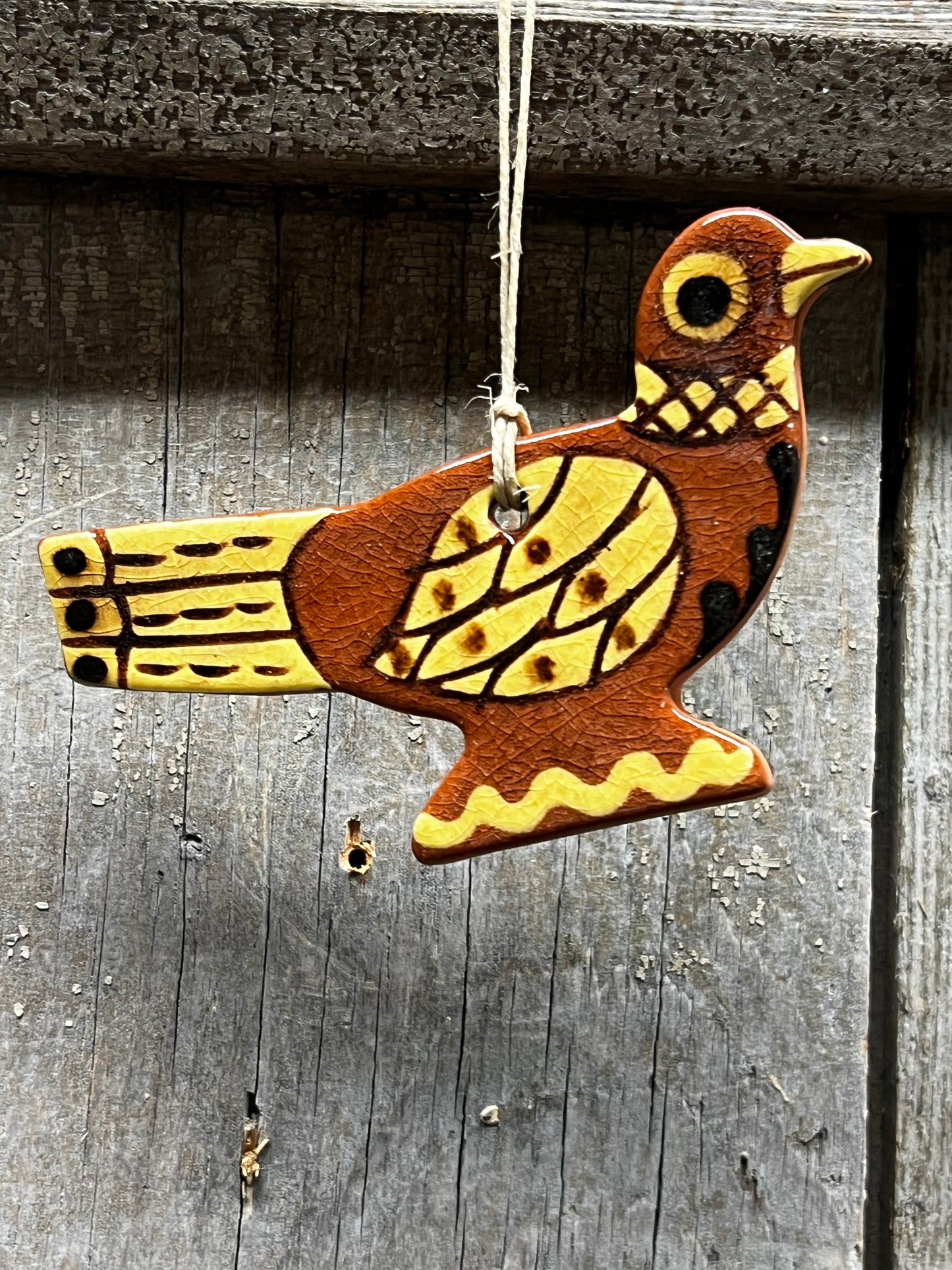 Ornament, Redware, OH, MY BIRD!