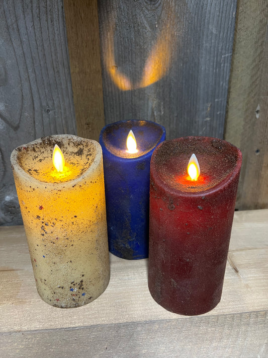 Candle, Pillar, REAL LOOK MOVING FLAME