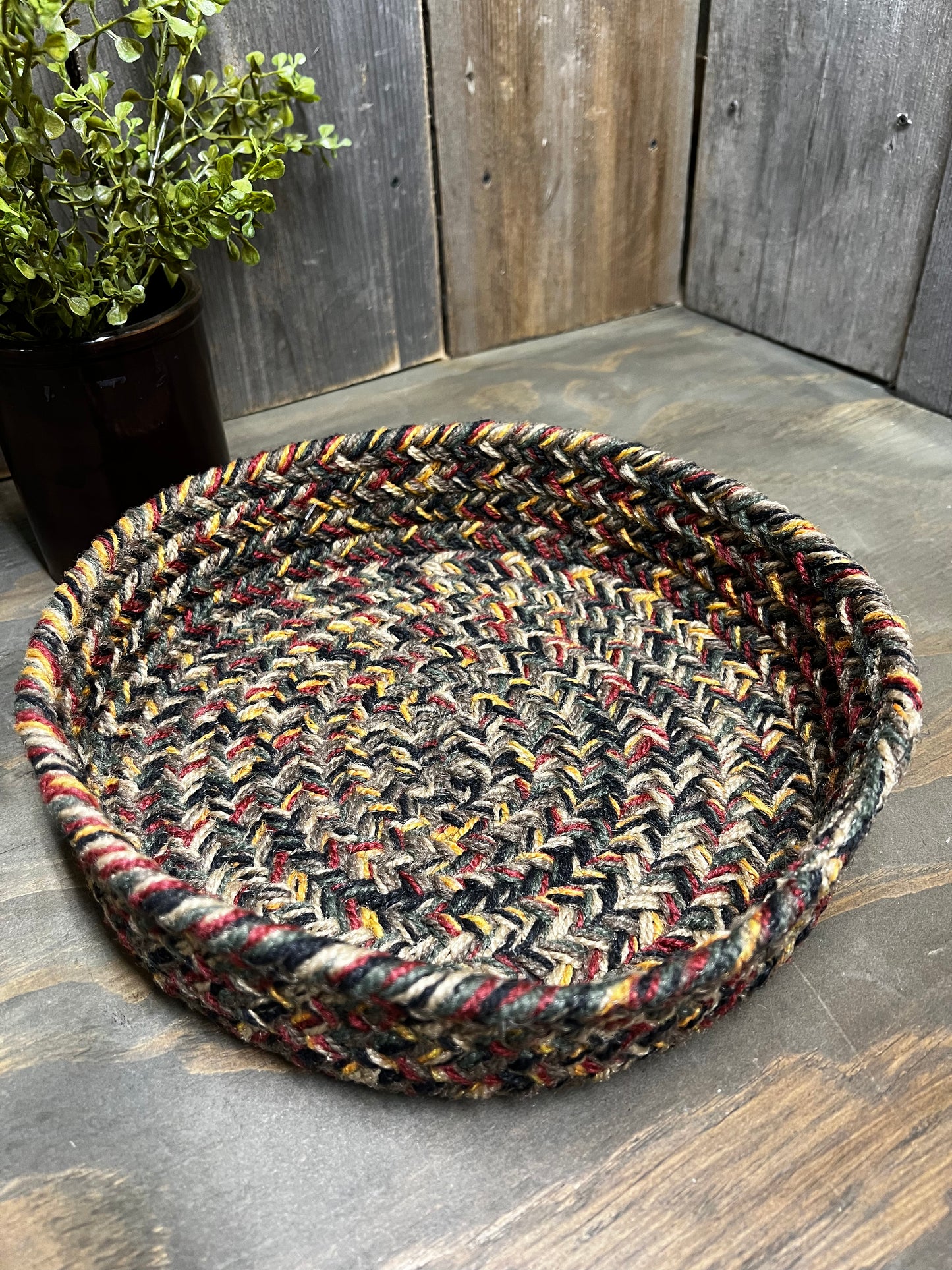 Basket, Braided, 10"X 2.5", ASSORTED