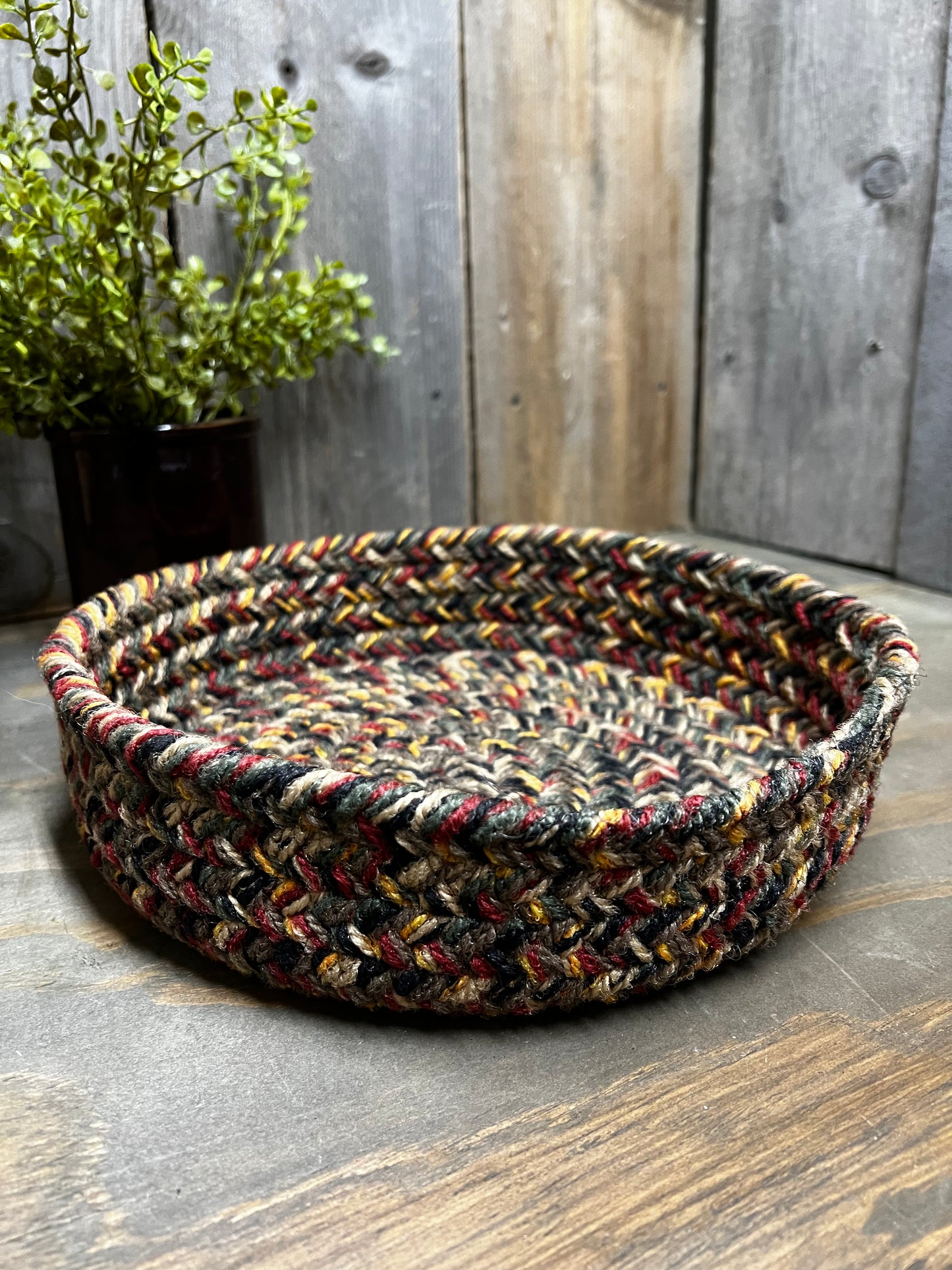 Basket, Braided, 10"X 2.5", ASSORTED