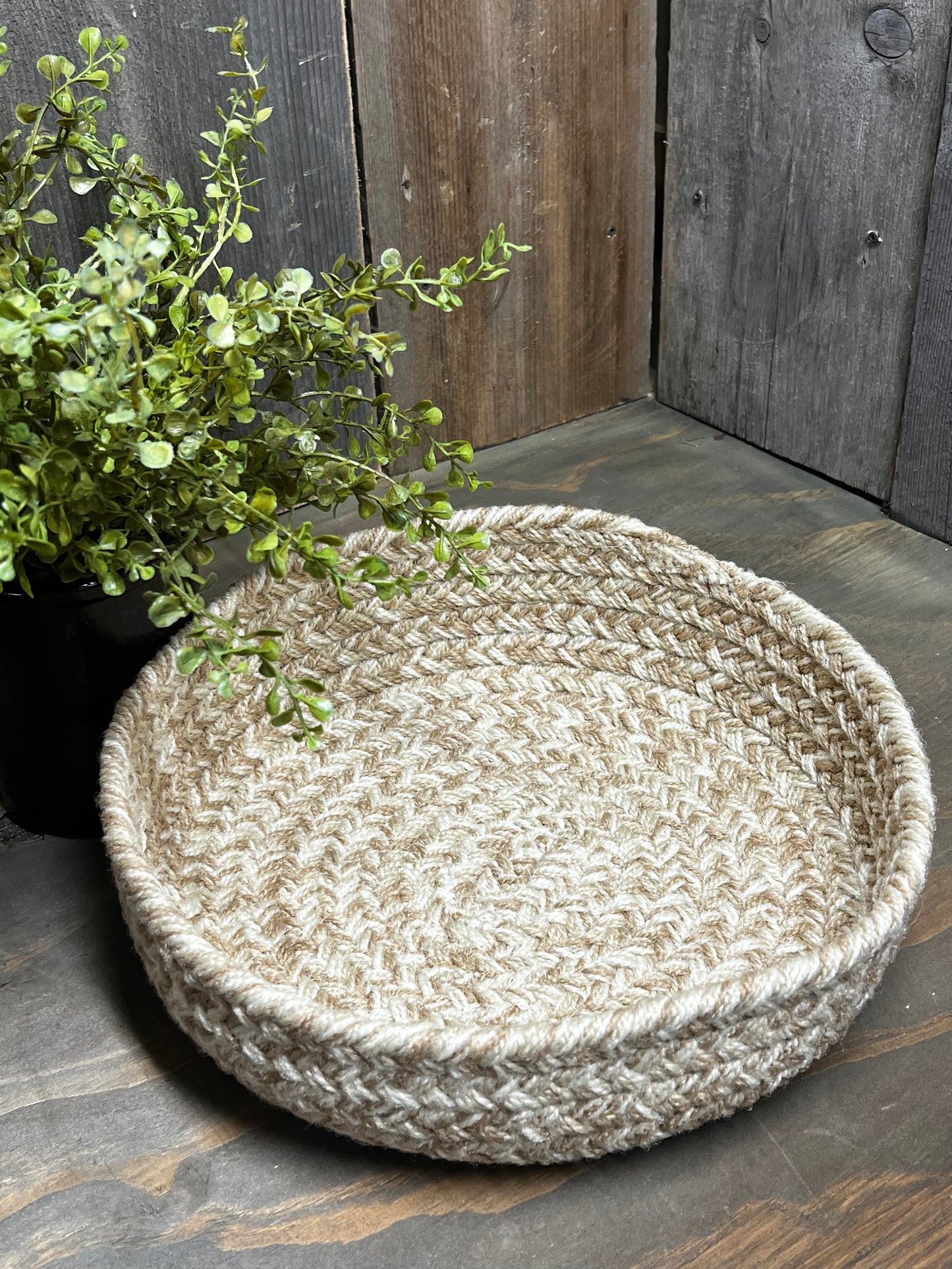 Basket, Braided, 10"X 2.5", ASSORTED