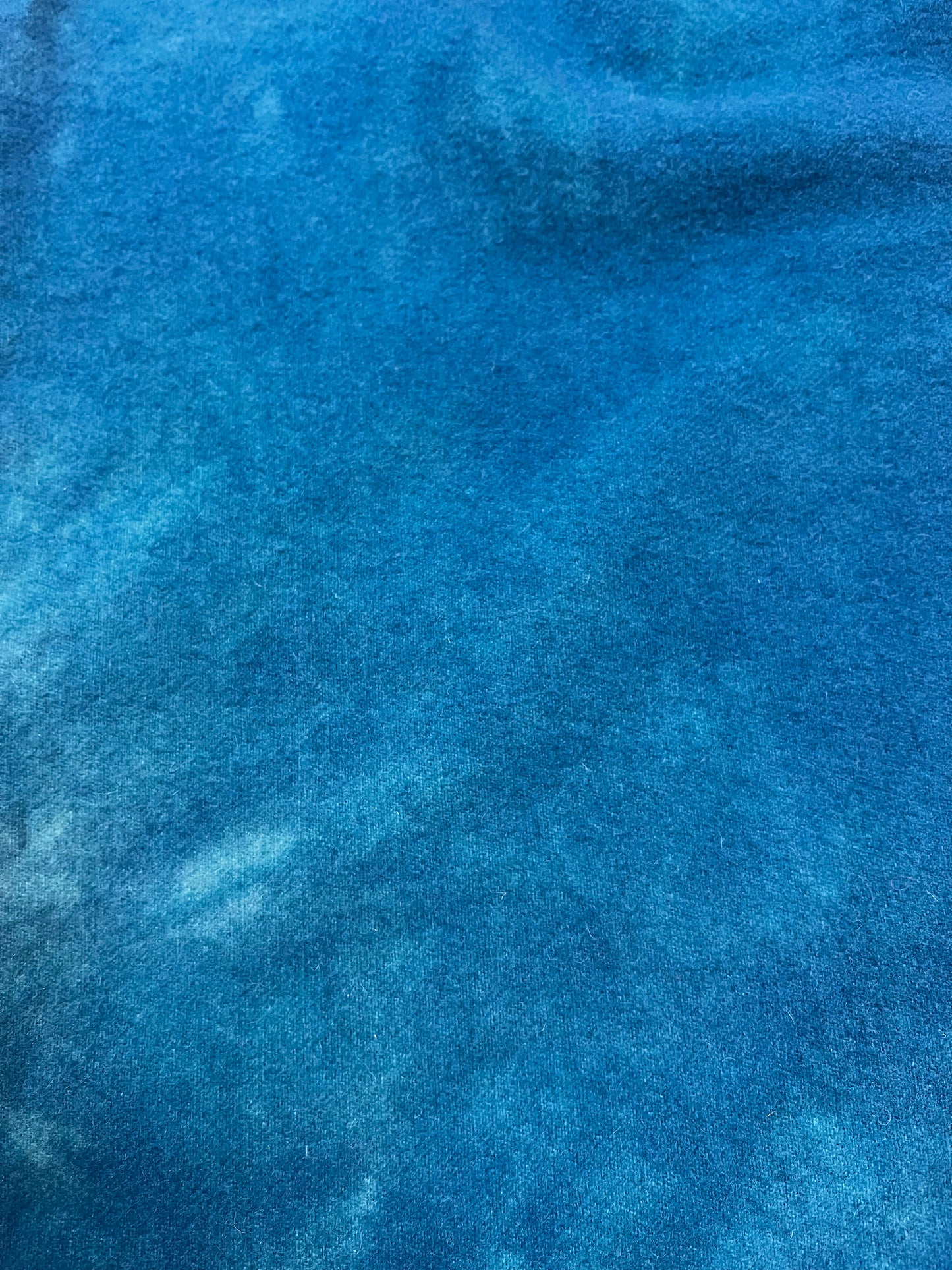 Hand Dyed Wool, Fat Quarter, PACIFIC BLUE