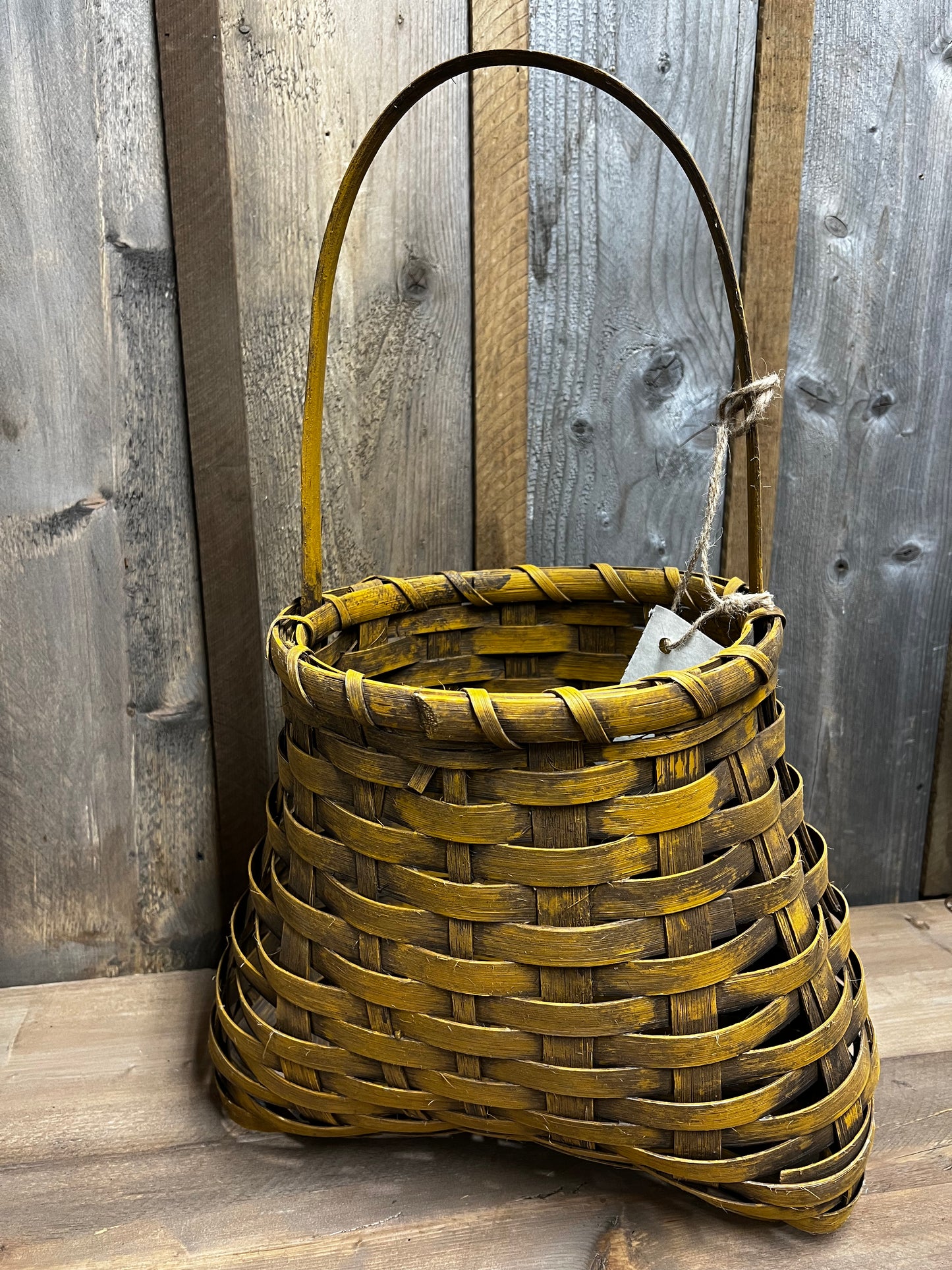 Basket, 14.5", BOHEMIAN W/HANDLE