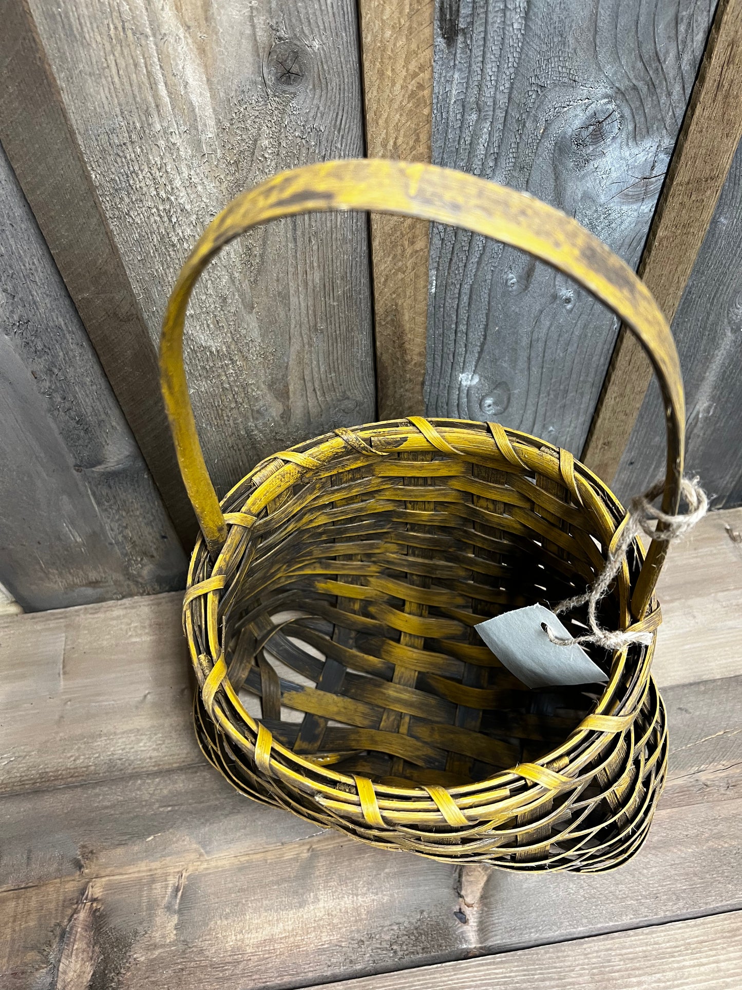 Basket, 14.5", BOHEMIAN W/HANDLE