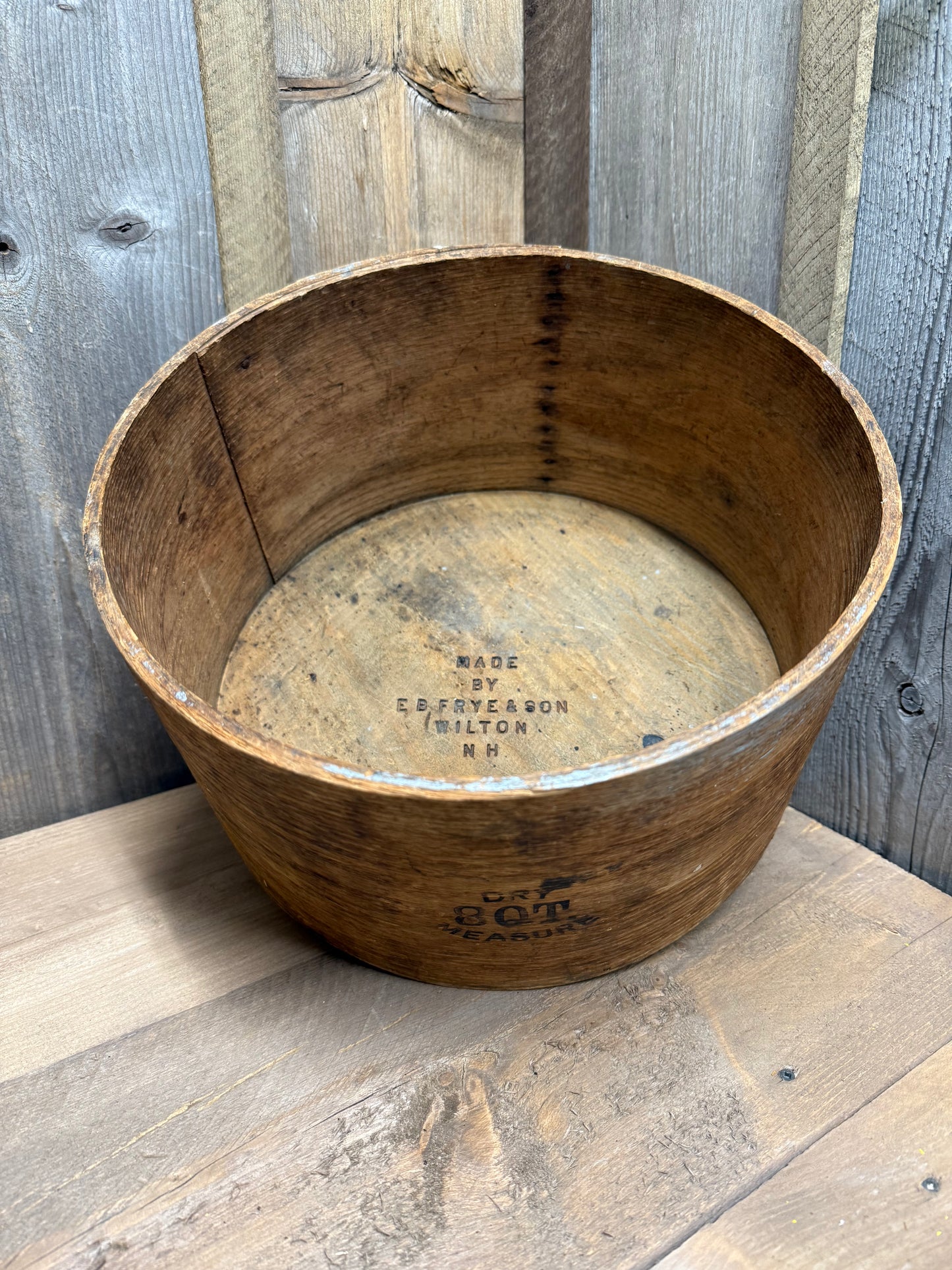Dry Measure, 3 QT. FRYE N.H.
