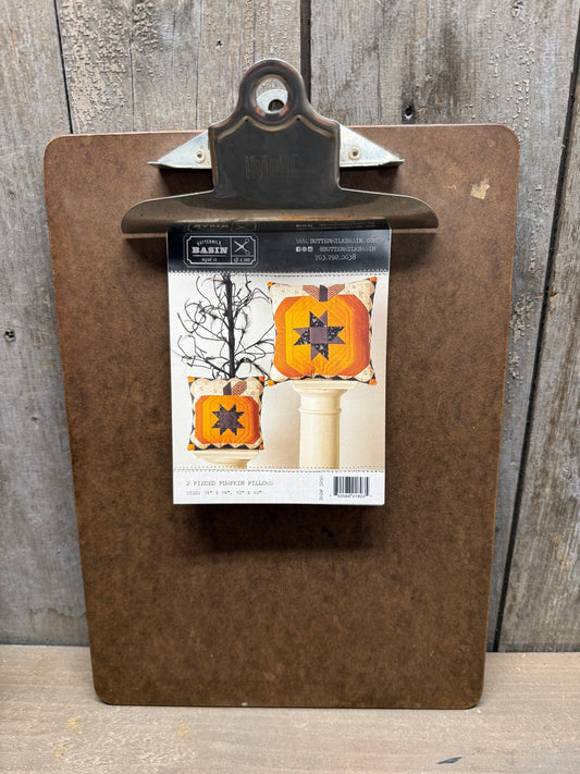 Pattern, 2 PIECED PUMPKIN PILLOWS