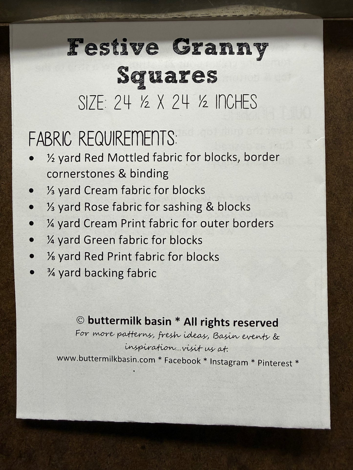 Pattern, FESTIVE GRANNY SQUARES