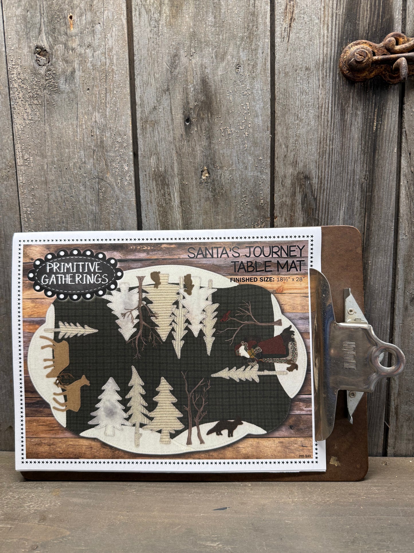 Pattern, WA, SANTA'S JOURNEY TABLE MAT