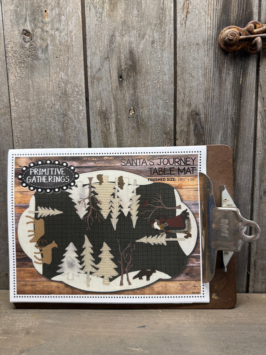 Pattern, WA, SANTA'S JOURNEY TABLE MAT