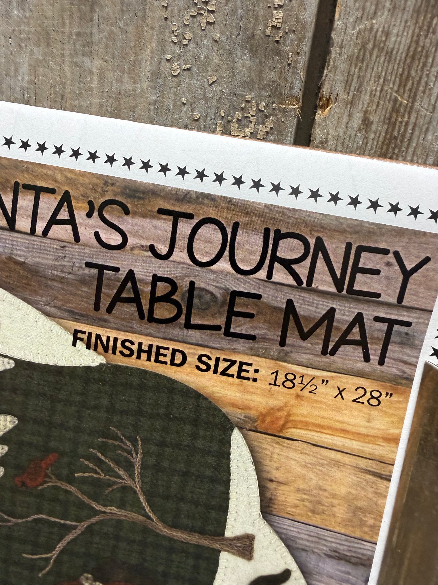 Pattern, WA, SANTA'S JOURNEY TABLE MAT