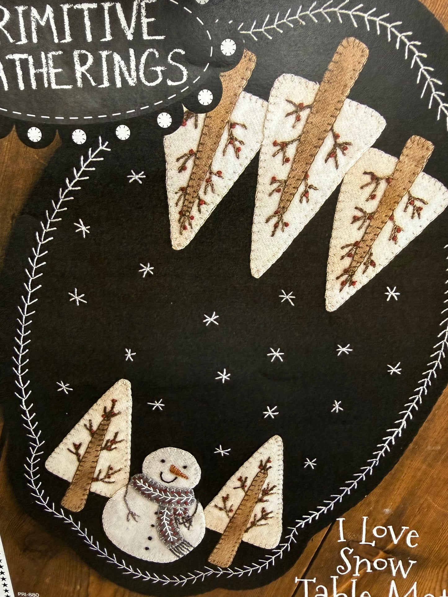 Pattern, WA, I LOVE SNOW TABLE MAT
