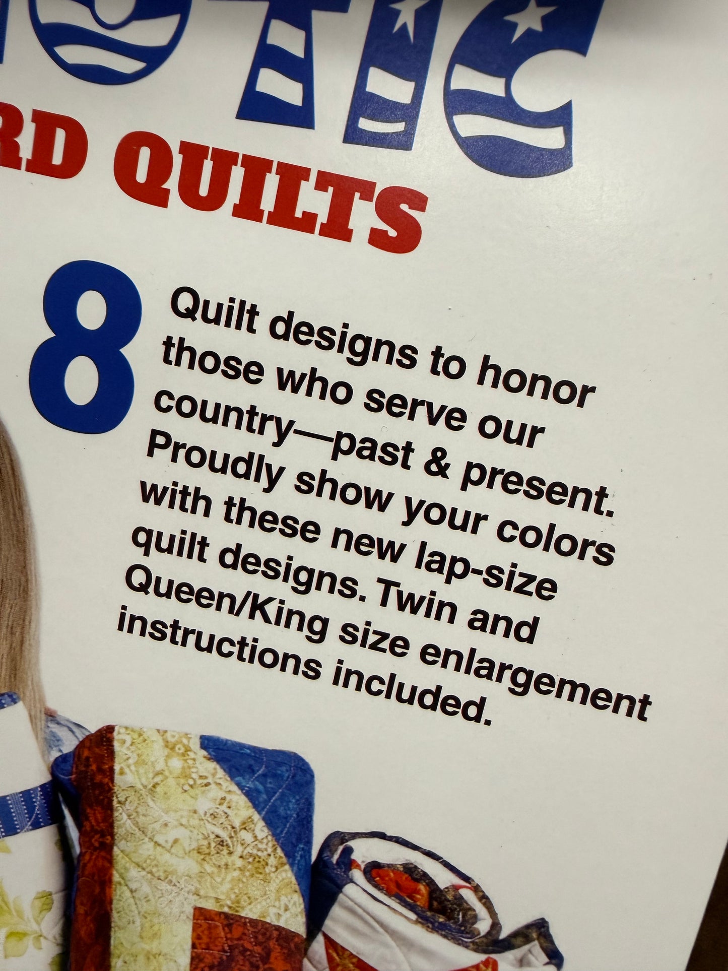 Book, Soft Cover, MAKE IT PATRIOTIC WITH 3 YARD QUILTS