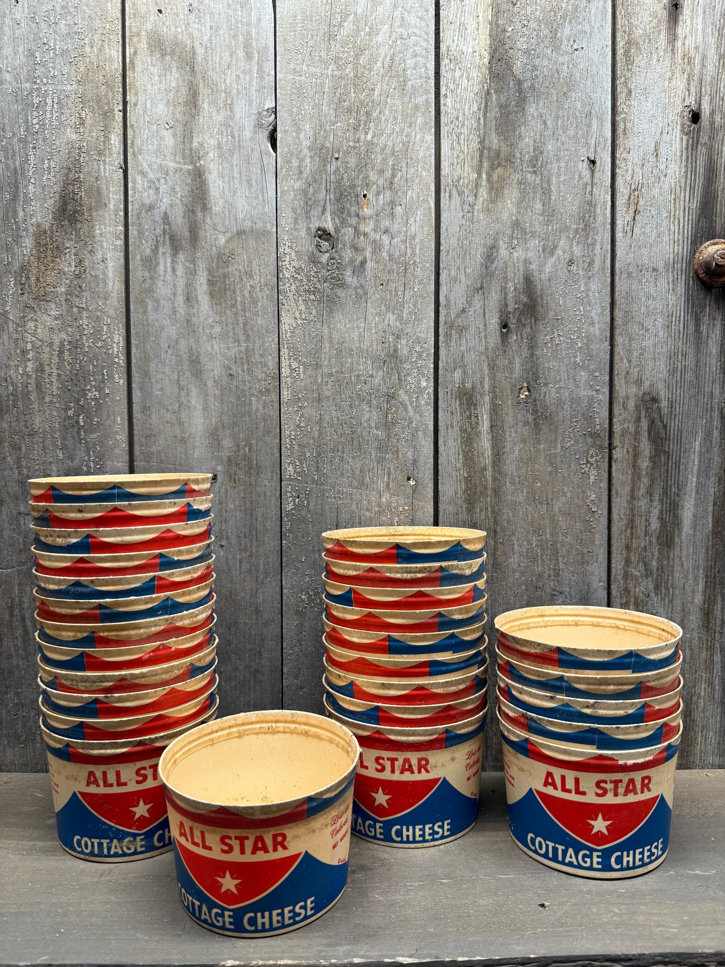 ALL STAR COTTAGE CHEESE, Vintage Container