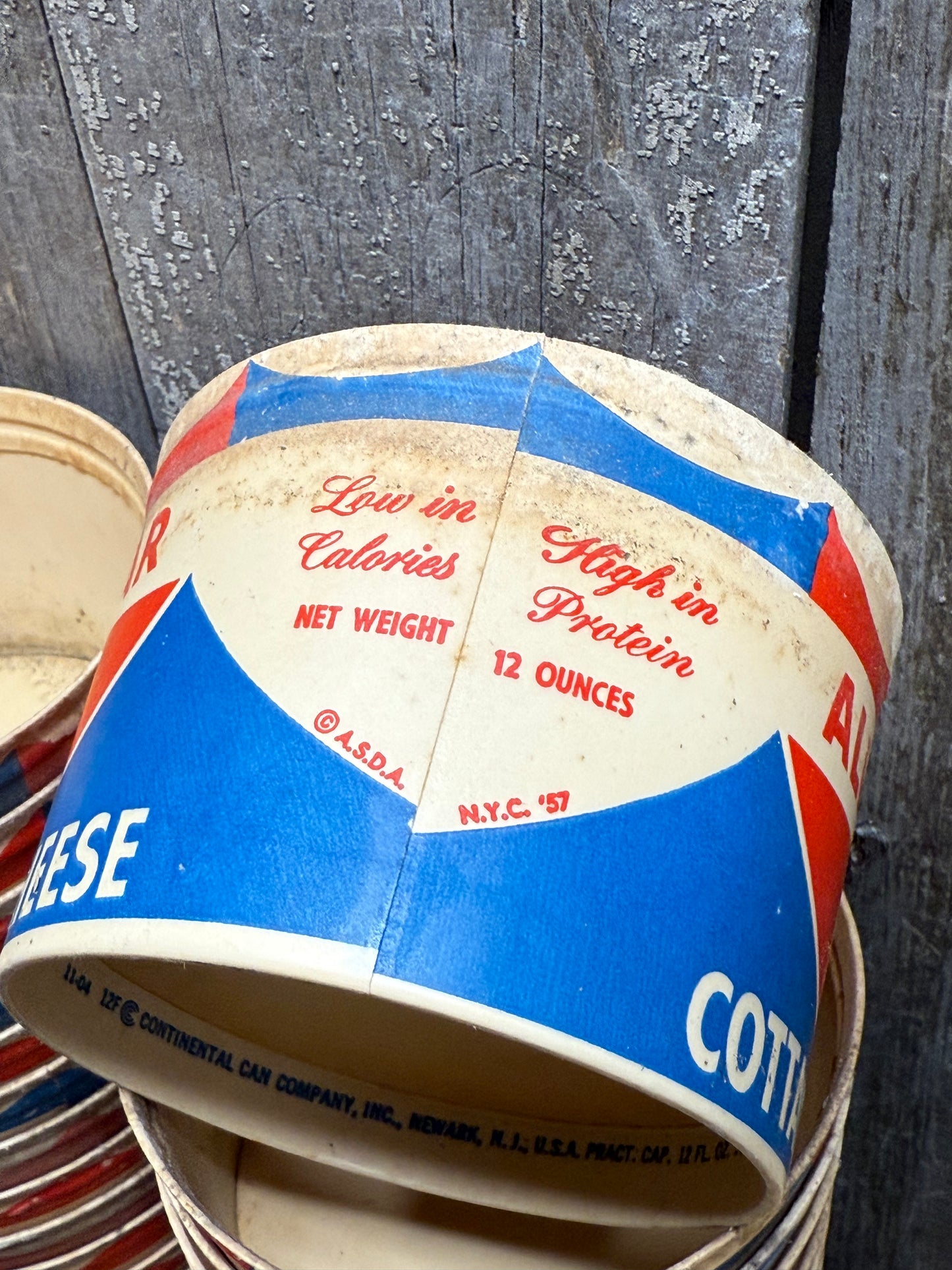 ALL STAR COTTAGE CHEESE, Vintage Container