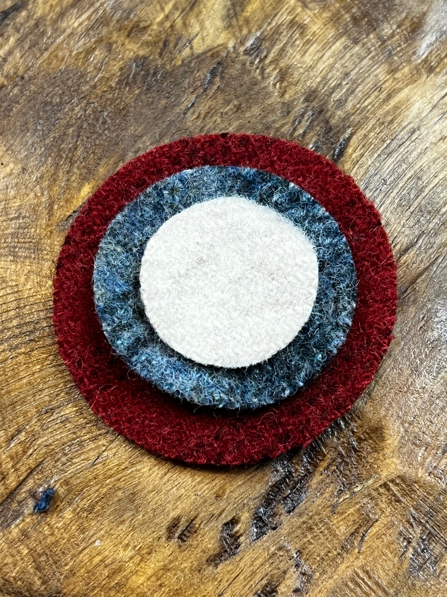 WOOL PENNY CIRCLES, 2”, Assorted Colors