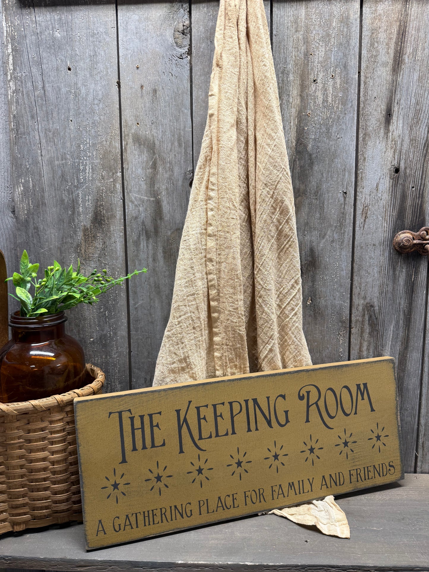 Sign, 8x18, KEEPING ROOM