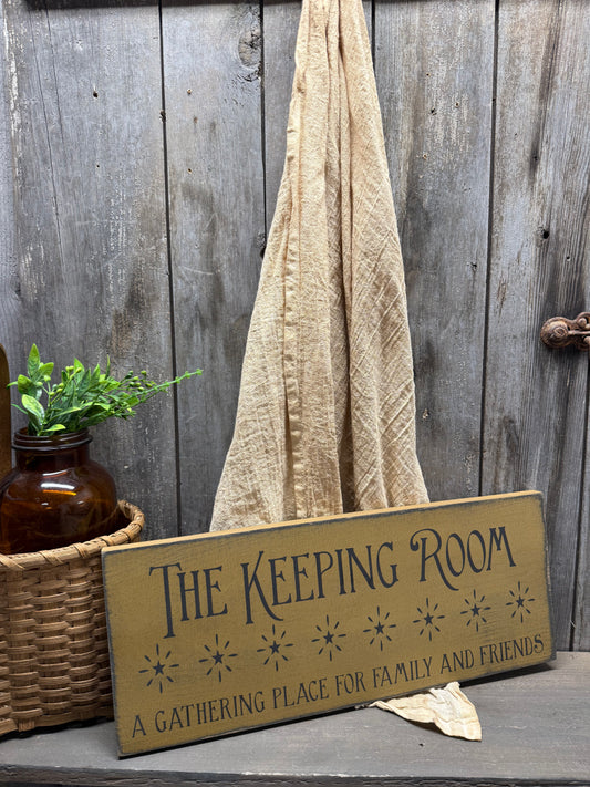 Sign, 8x18, KEEPING ROOM