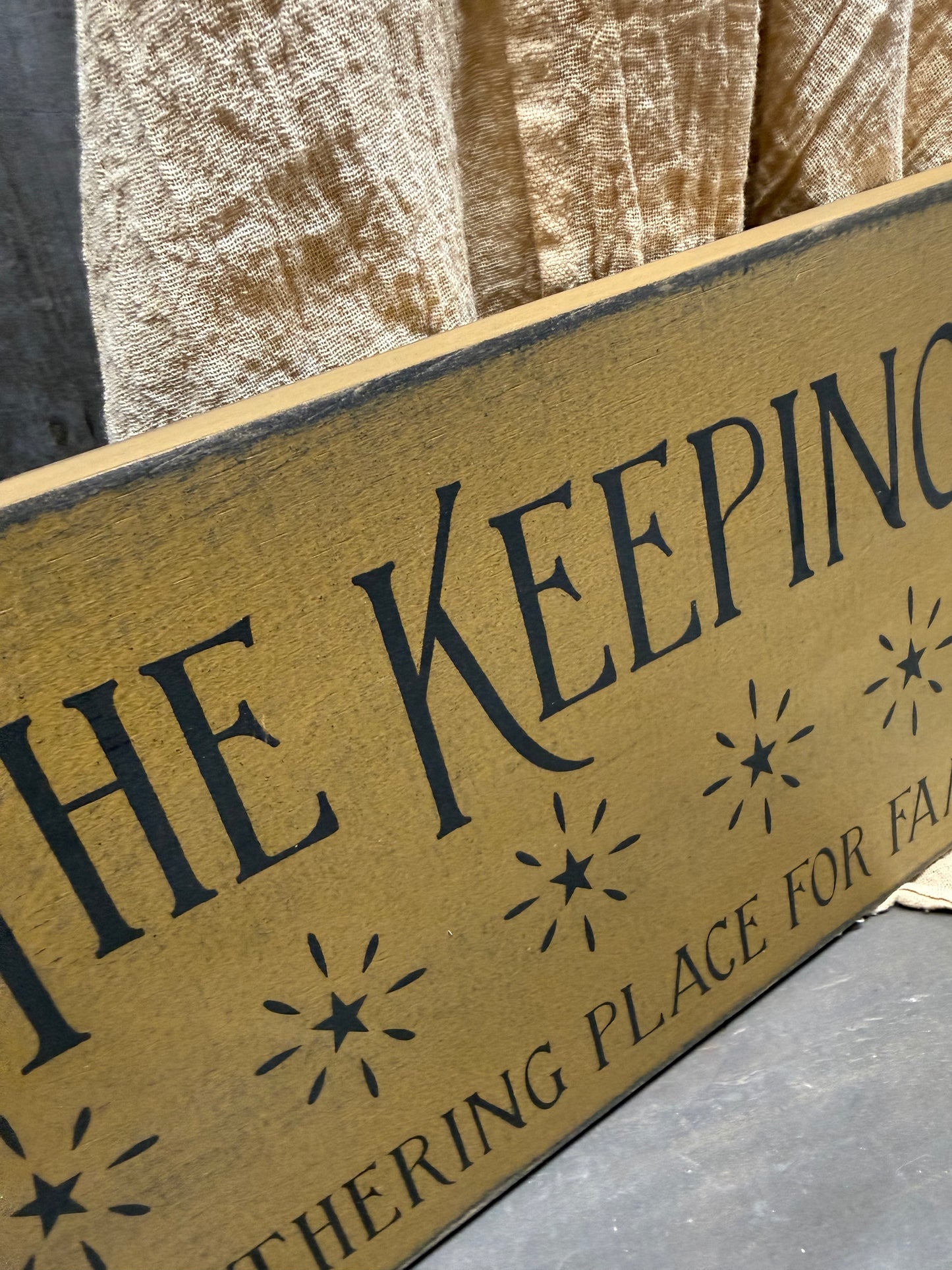 Sign, 8x18, KEEPING ROOM