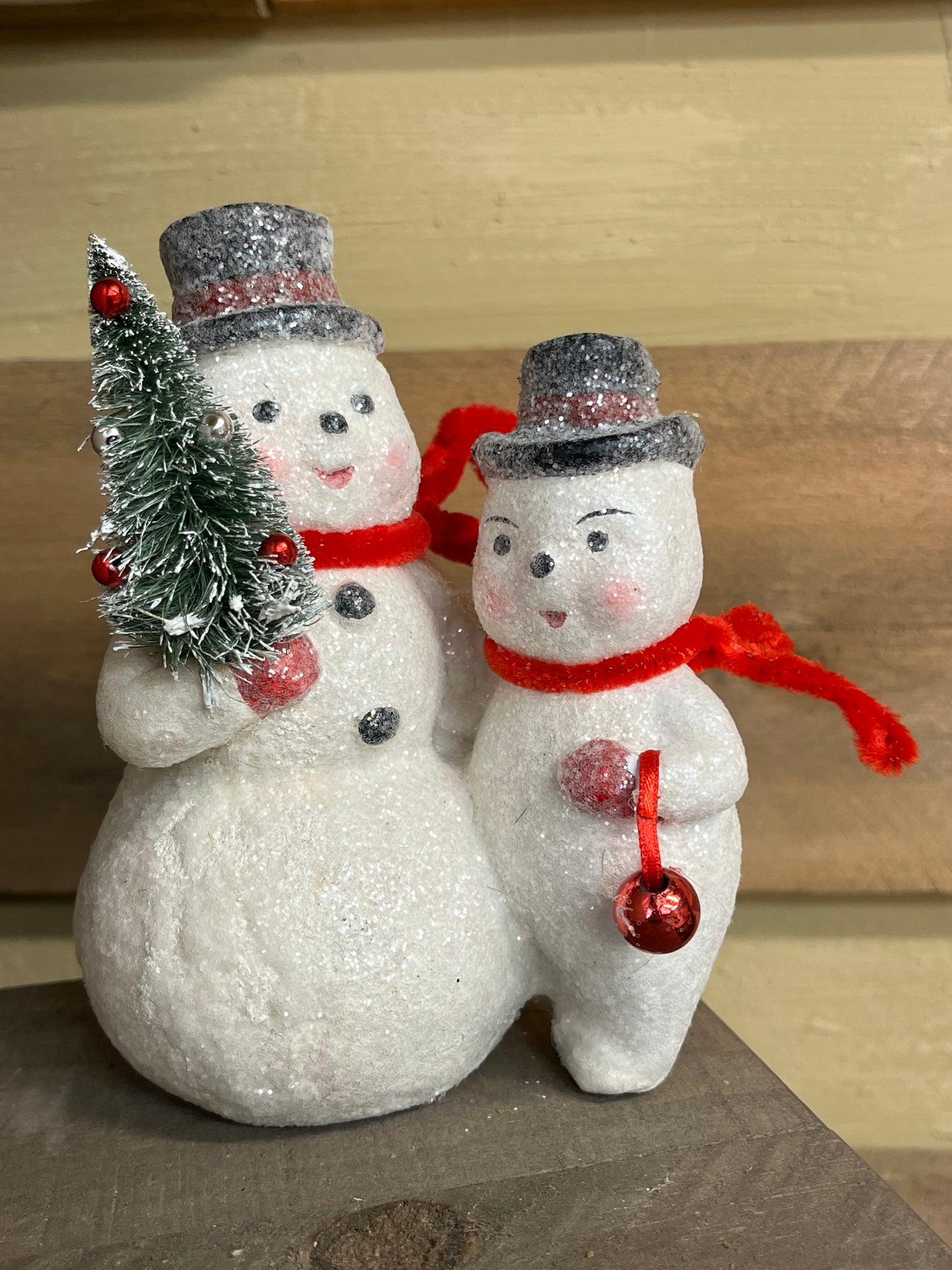 Figurine, 6.5", SNOWMAN PAIR