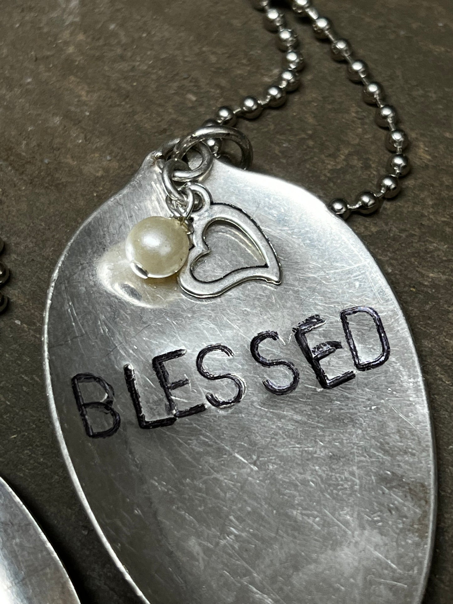 Necklace, Ball Chain W/Charms, BLESSED