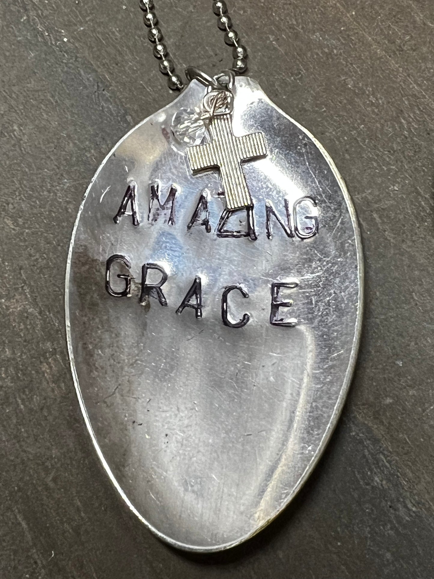Necklace, Ball Chain W/Charms, AMAZING GRACE
